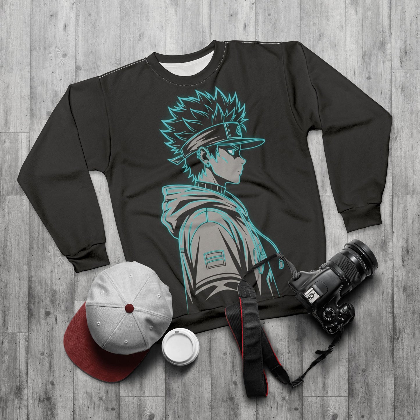 Futuristic Anime Streetwear Sweatshirt