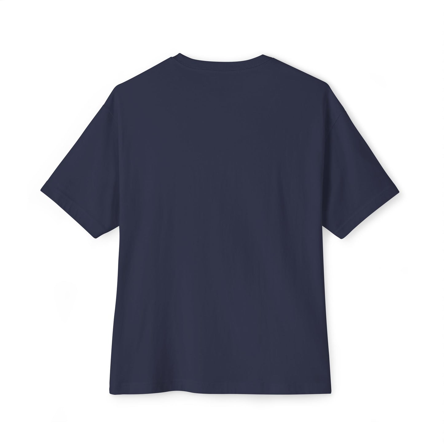 Inspired Anime Oversized T-Shirt – Blue Manga Girl & Wolf Spirit Design