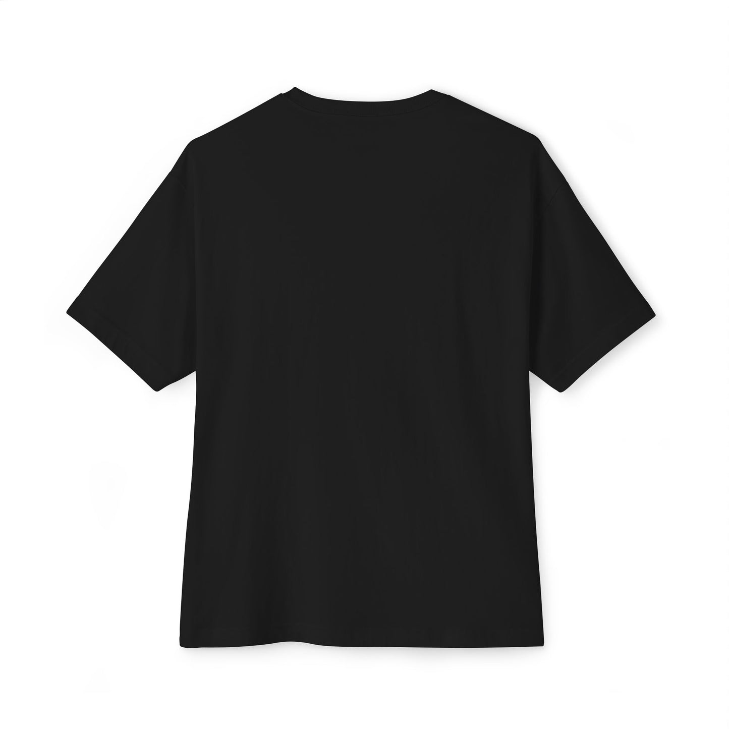 Inspired Anime Oversized T-Shirt – Blue Manga Girl & Wolf Spirit Design