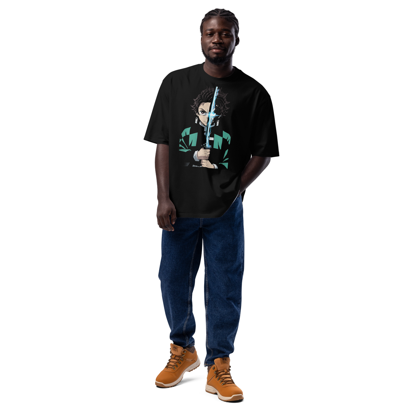 Anime Originals Oversized t-shirt - Demon Slayer Tanjiro