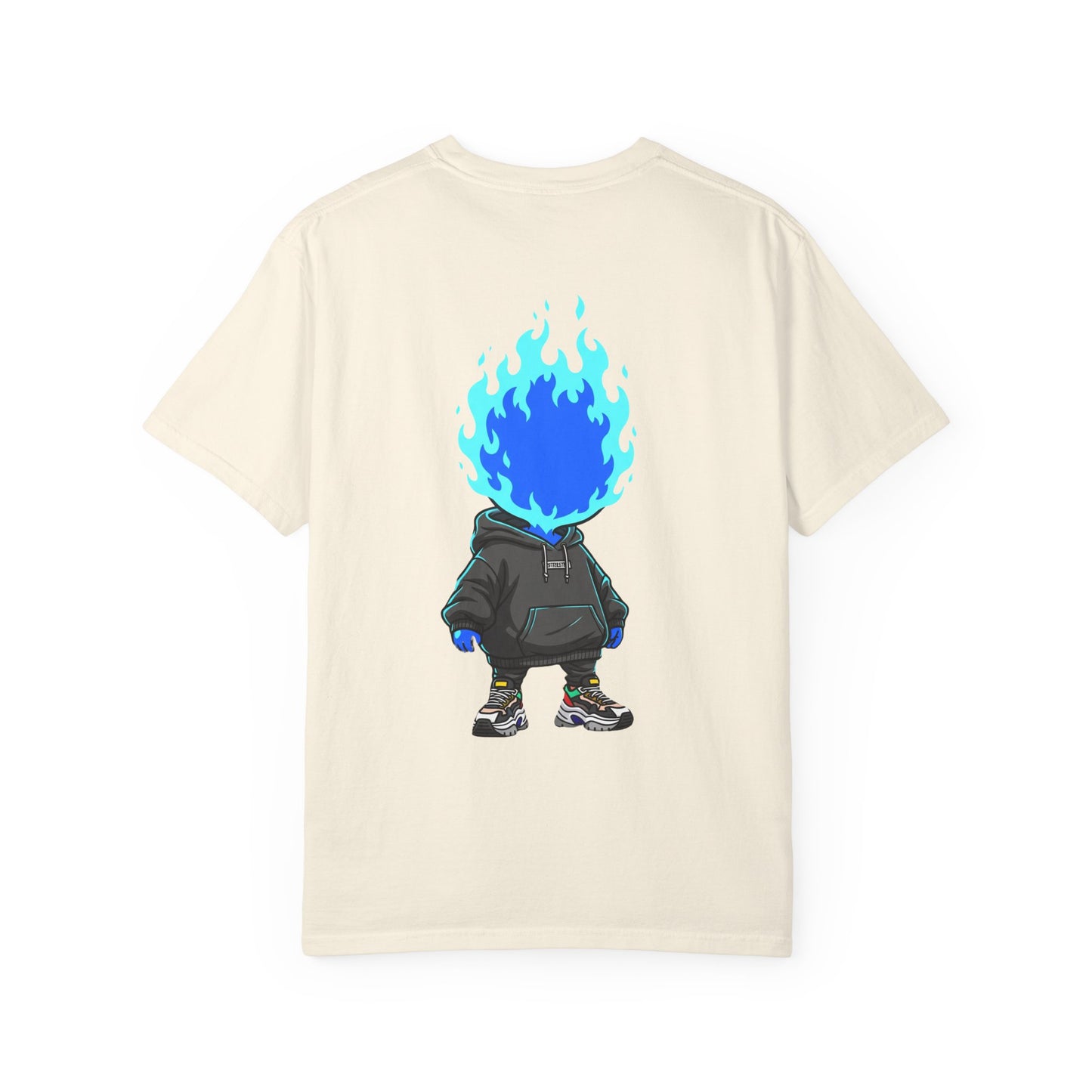 Chibi Hype Oversized T-Shirt – Blue Flame