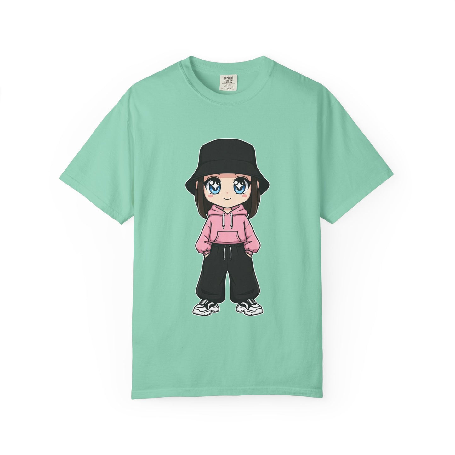 Chibi Hype Oversized T-Shirt – Cute Streetwear Chibi Girl