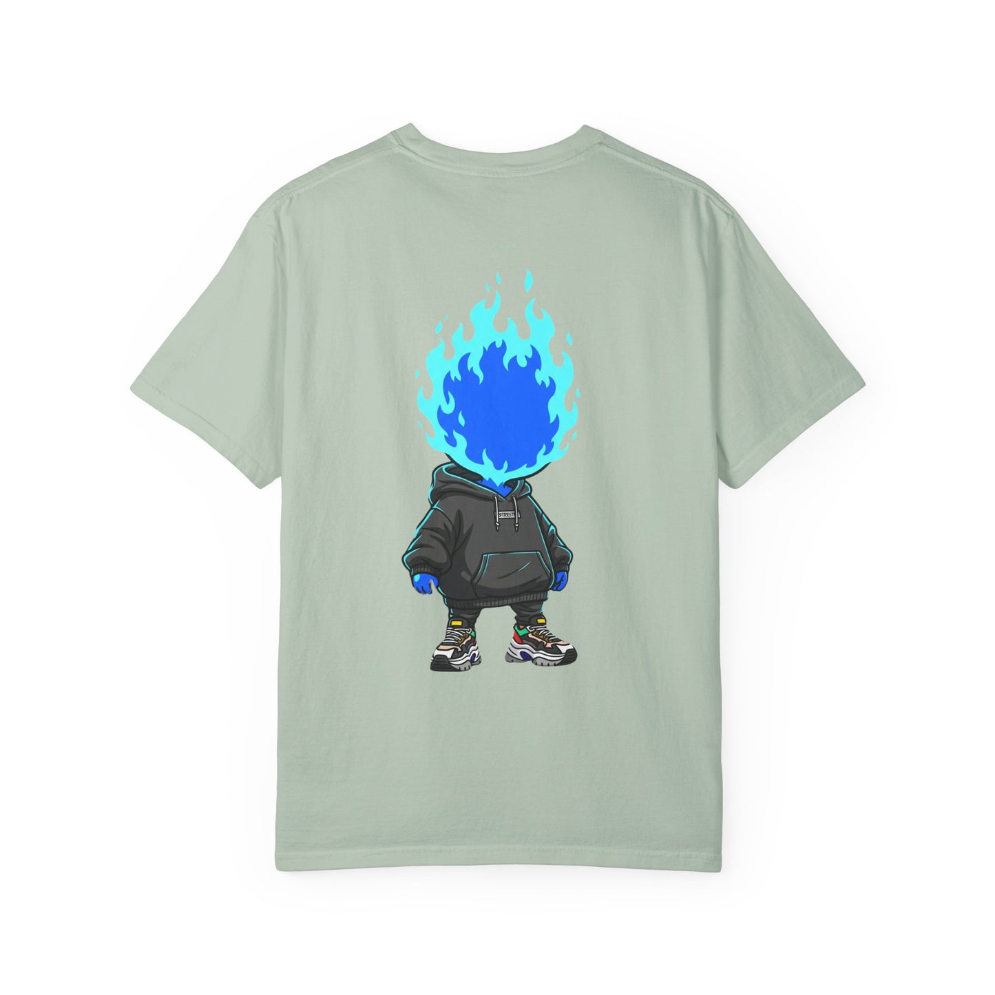 Chibi Hype Oversized T-Shirt – Blue Flame