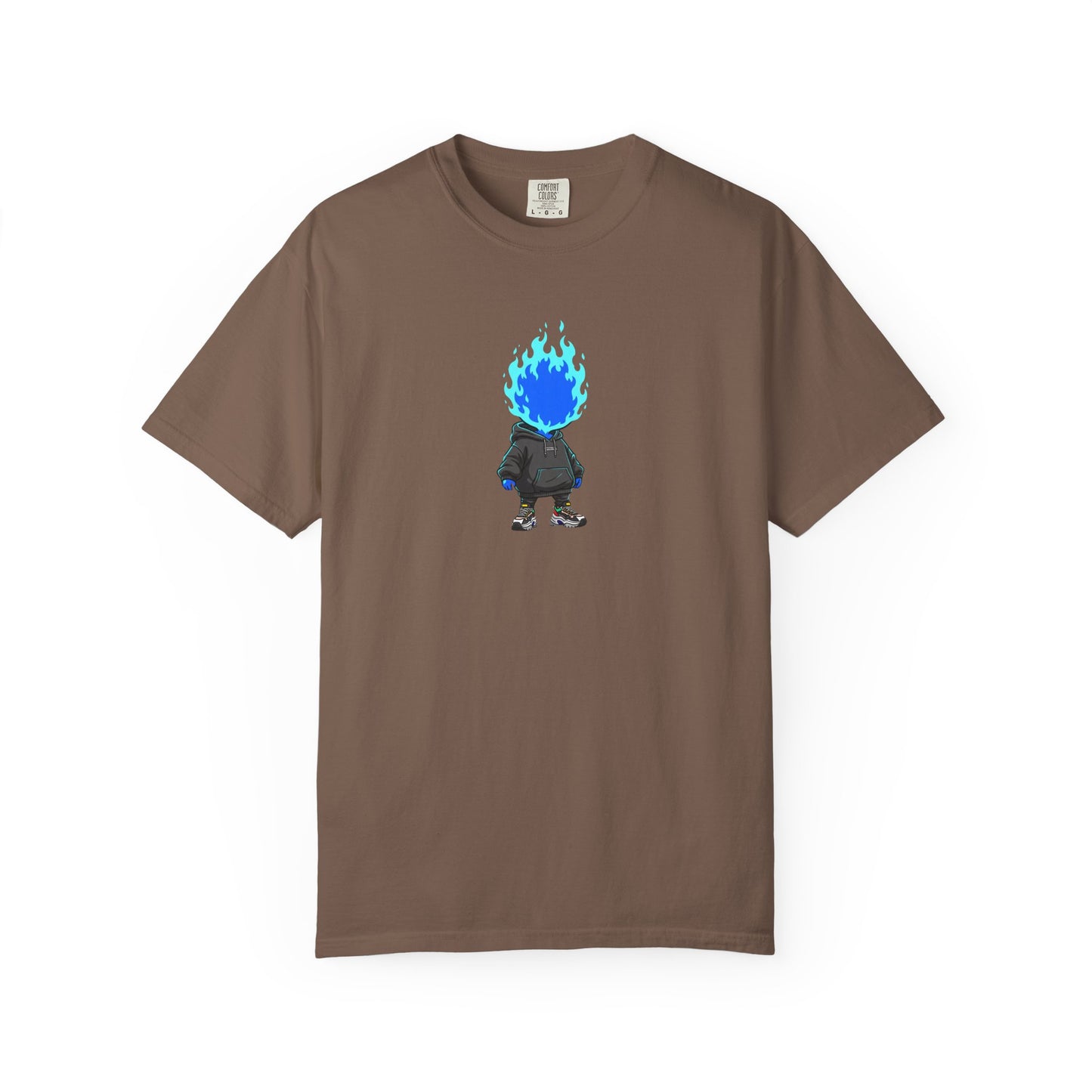 Chibi Hype Oversized T-Shirt – Blue Flame