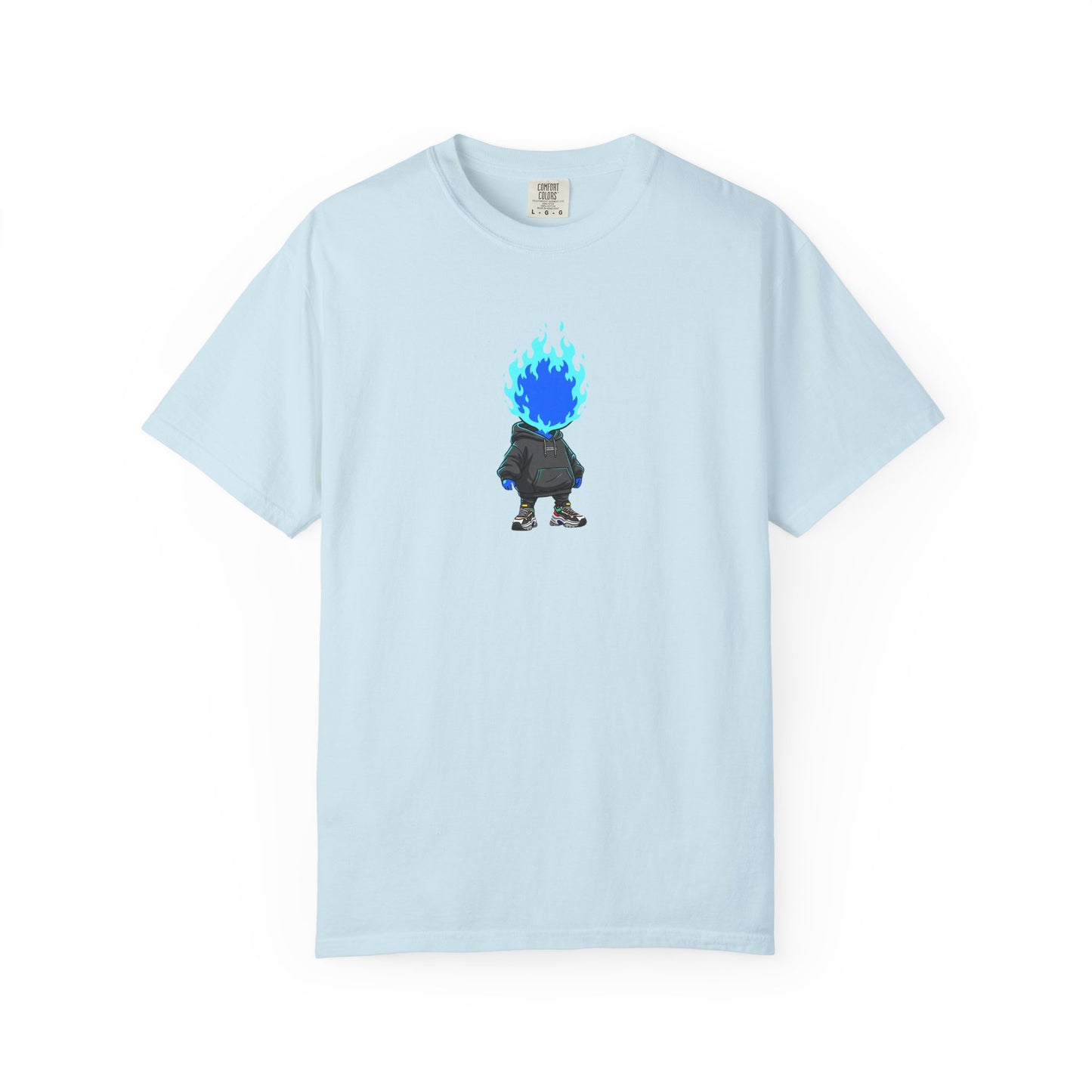 Chibi Hype Oversized T-Shirt – Blue Flame