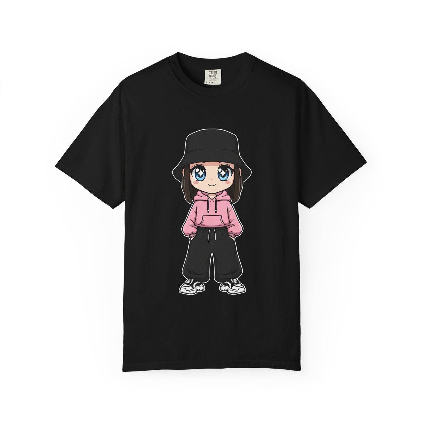 Chibi Hype Oversized T-Shirt – Cute Streetwear Chibi Girl