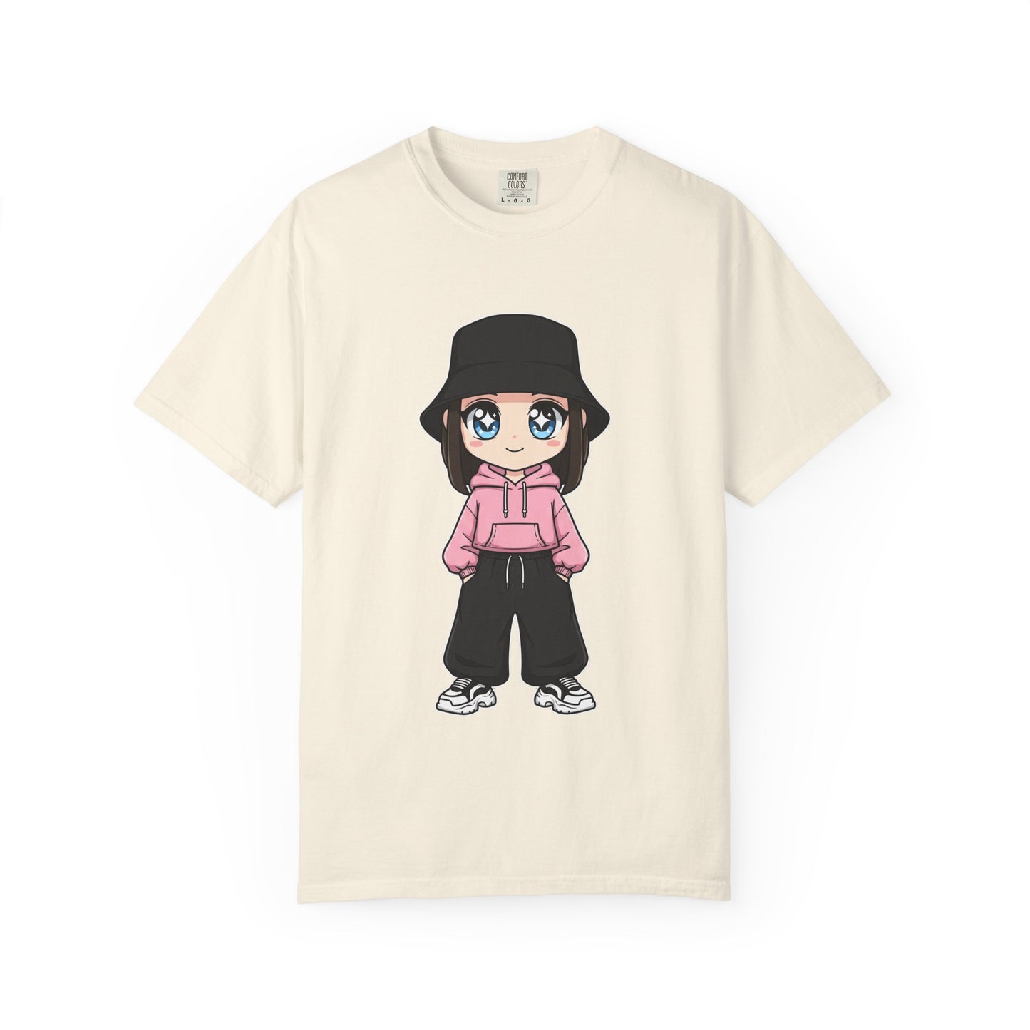 Chibi Hype Oversized T-Shirt – Cute Streetwear Chibi Girl