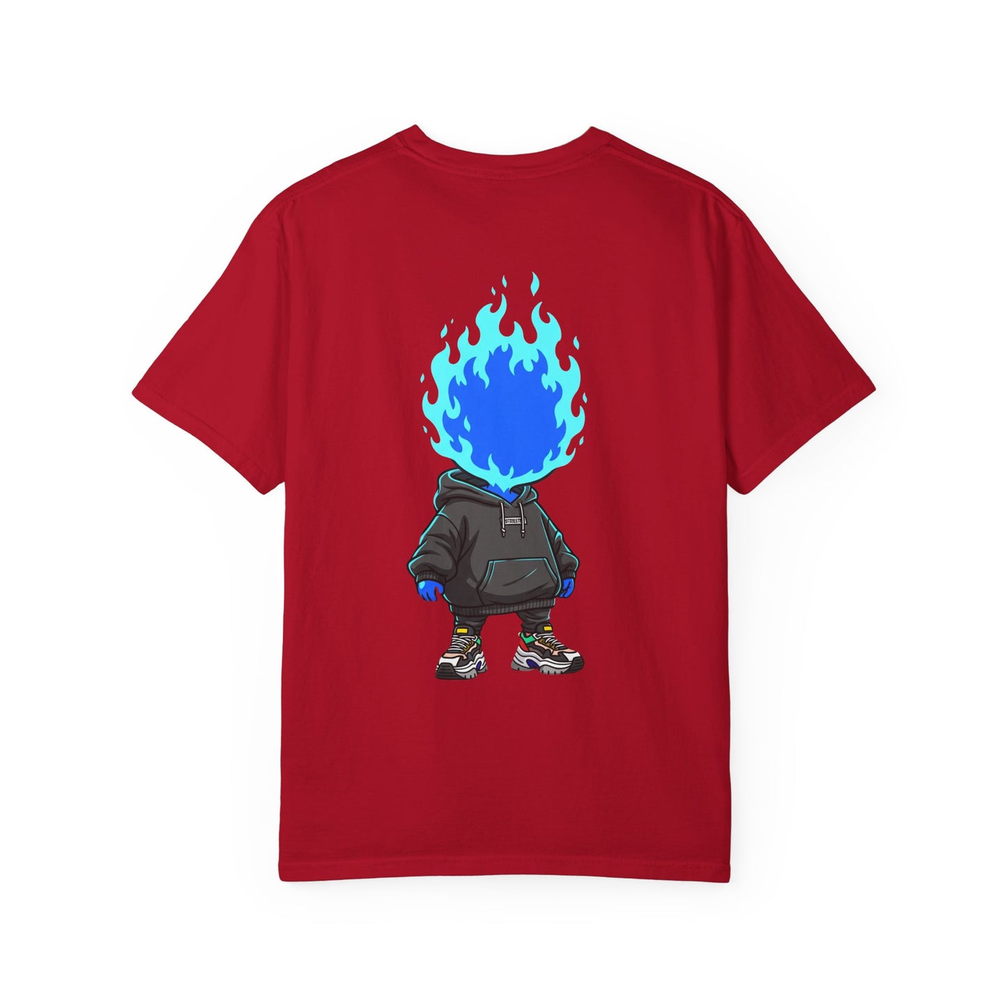 Chibi Hype Oversized T-Shirt – Blue Flame