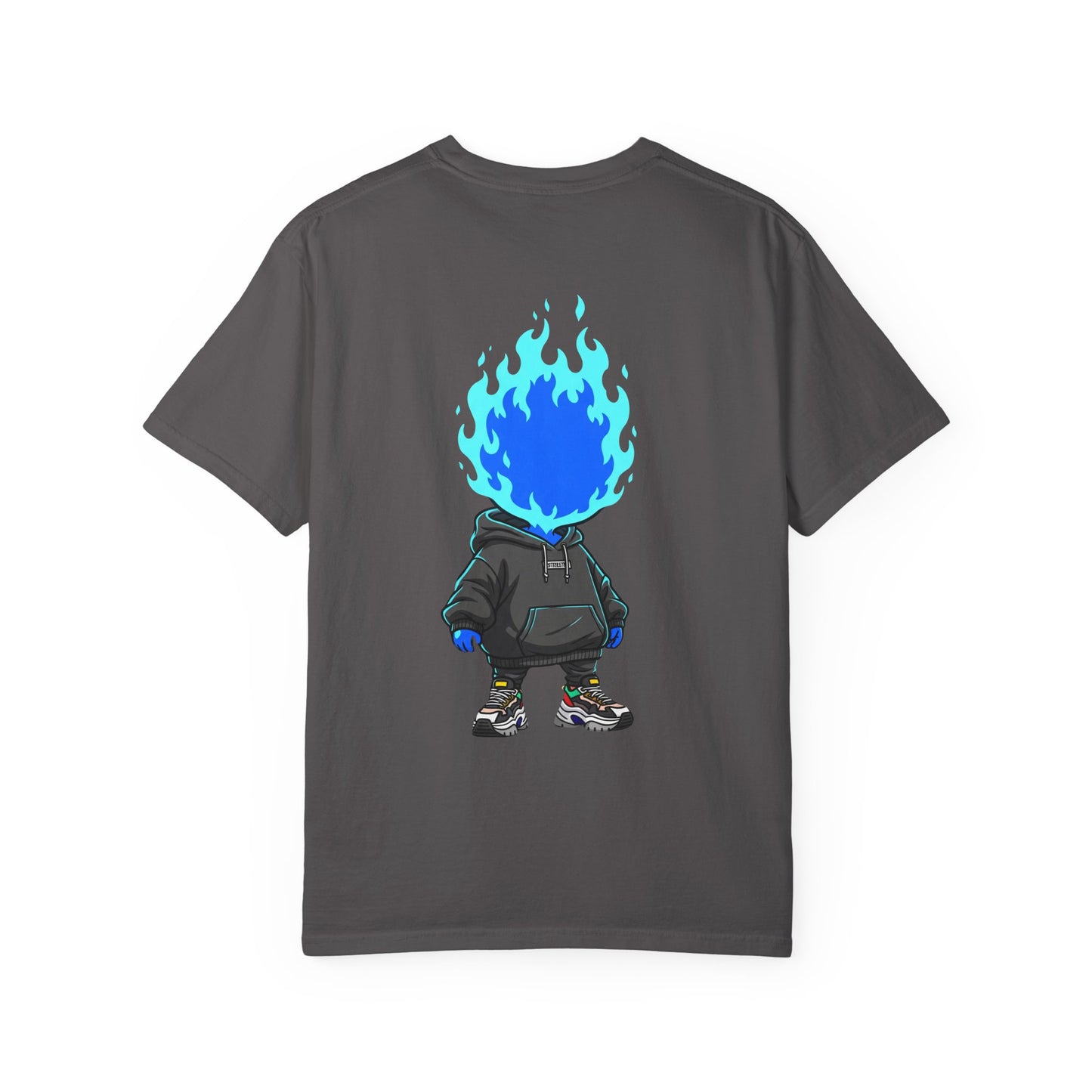 Chibi Hype Oversized T-Shirt – Blue Flame