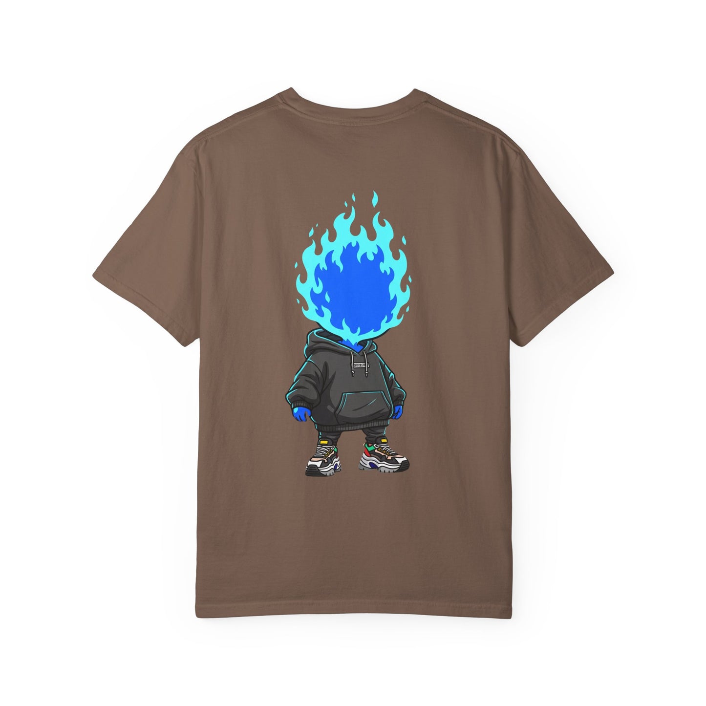 Chibi Hype Oversized T-Shirt – Blue Flame