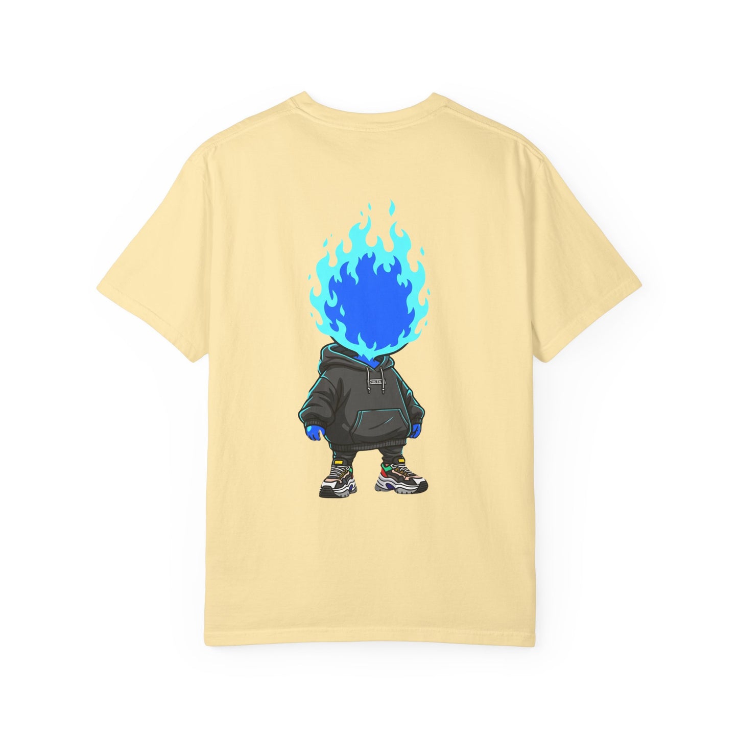 Chibi Hype Oversized T-Shirt – Blue Flame