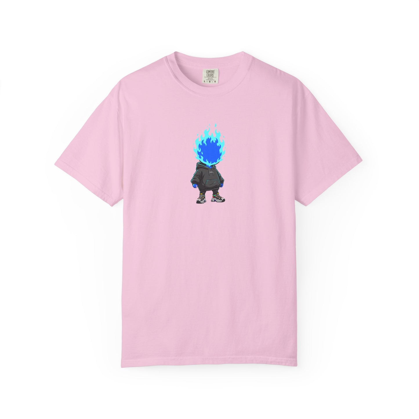 Chibi Hype Oversized T-Shirt – Blue Flame
