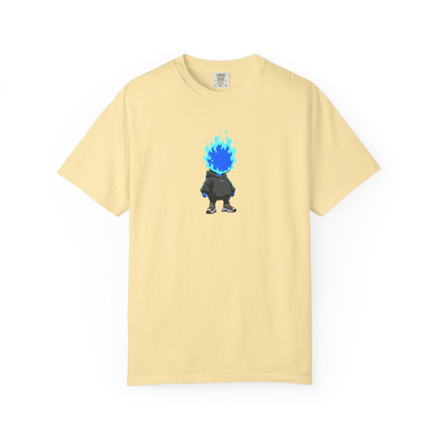 Chibi Hype Oversized T-Shirt – Blue Flame