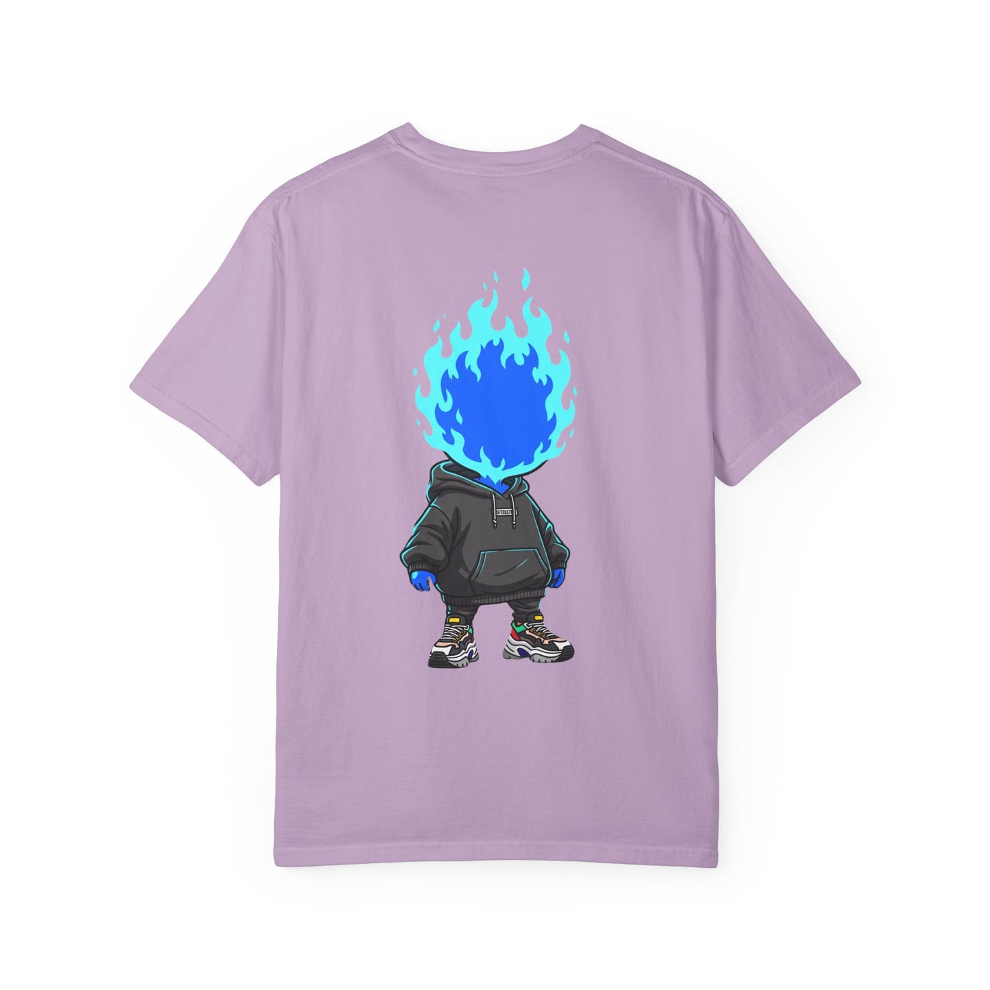 Chibi Hype Oversized T-Shirt – Blue Flame