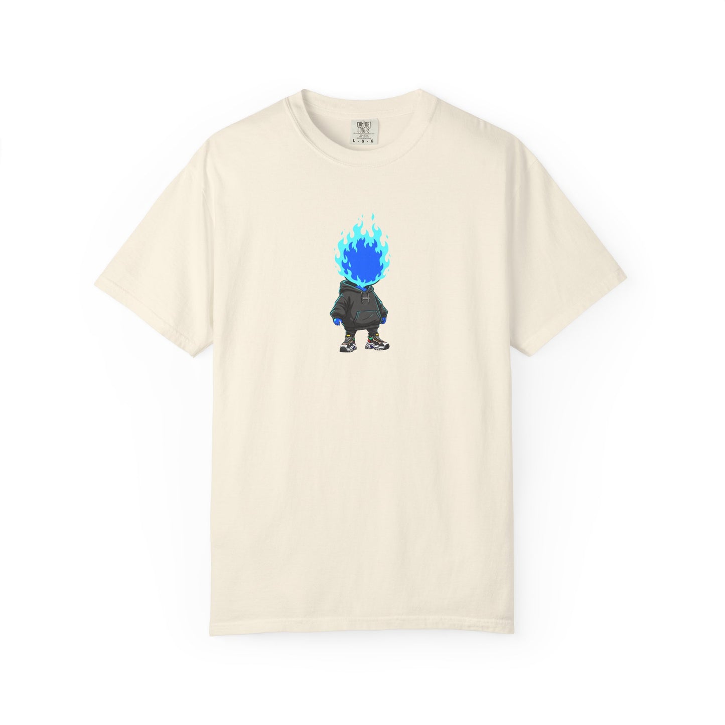 Chibi Hype Oversized T-Shirt – Blue Flame
