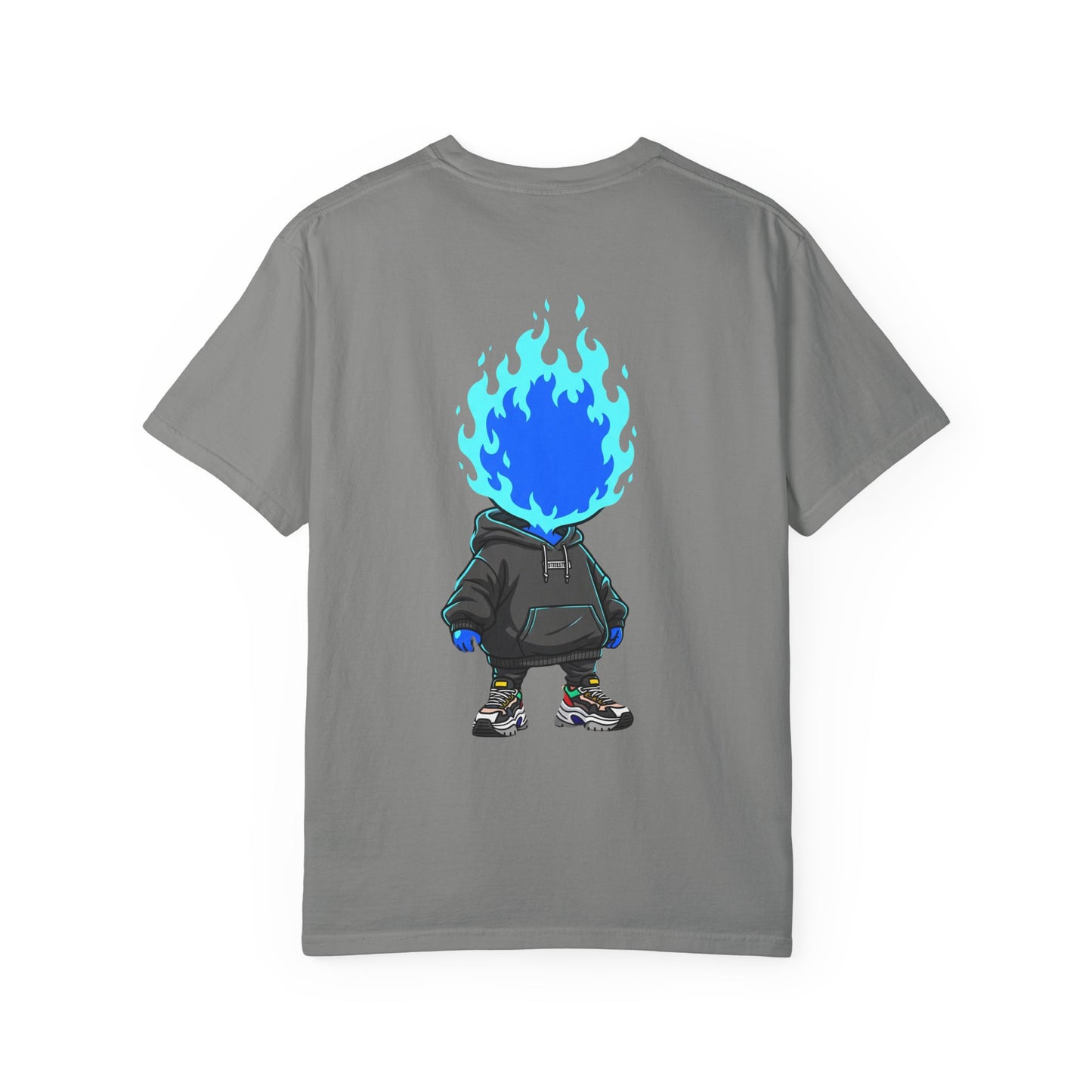 Chibi Hype Oversized T-Shirt – Blue Flame