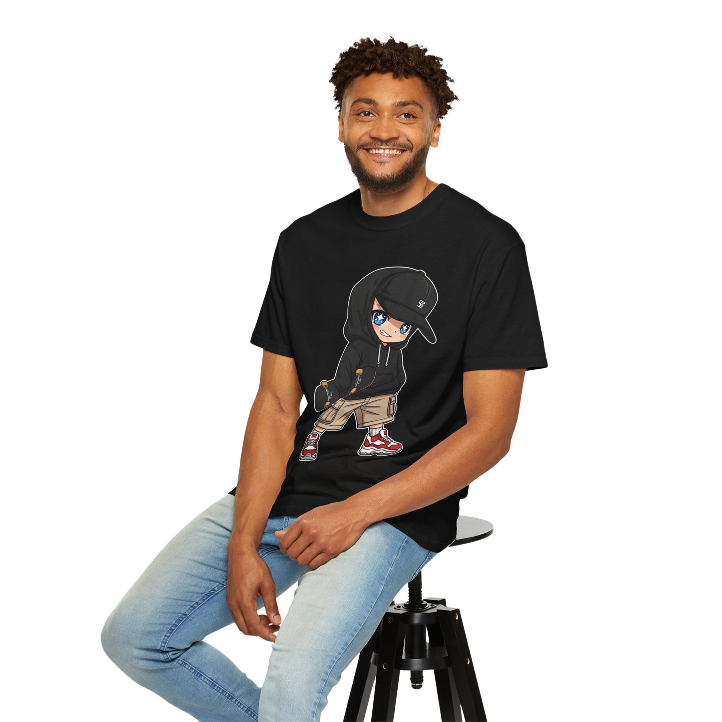 Chibi Hype Oversized T-Shirt – Chibi Skater Boy