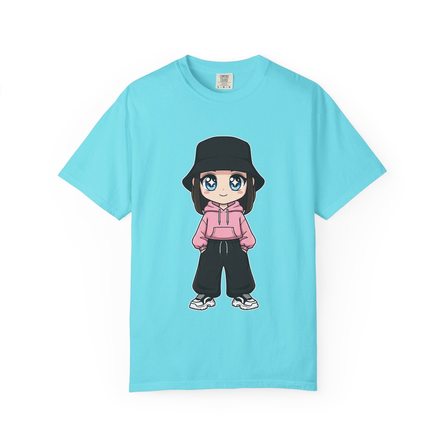 Chibi Hype Oversized T-Shirt – Cute Streetwear Chibi Girl