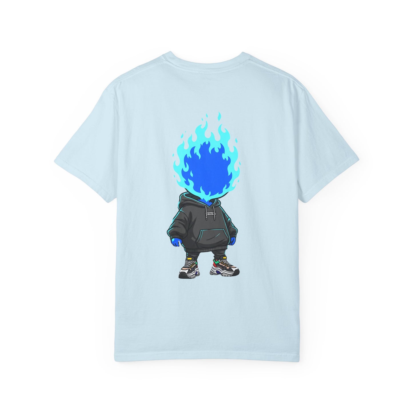 Chibi Hype Oversized T-Shirt – Blue Flame