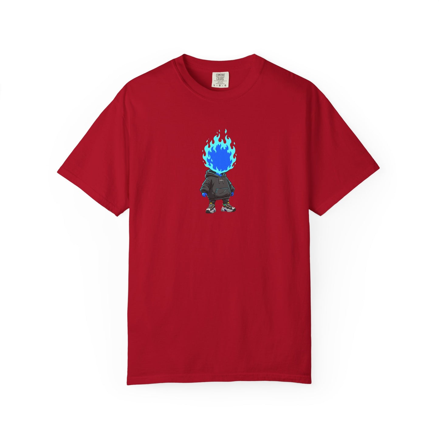 Chibi Hype Oversized T-Shirt – Blue Flame