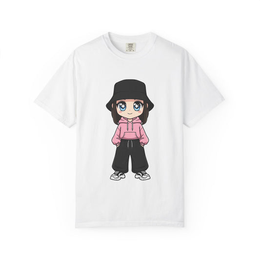 Chibi Hype Oversized T-Shirt – Cute Streetwear Chibi Girl