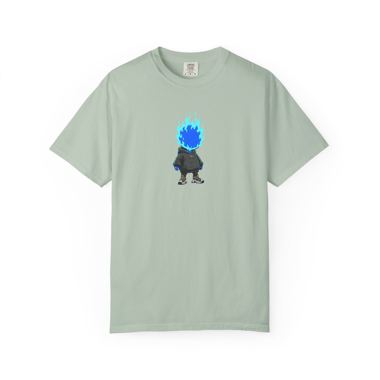 Chibi Hype Oversized T-Shirt – Blue Flame
