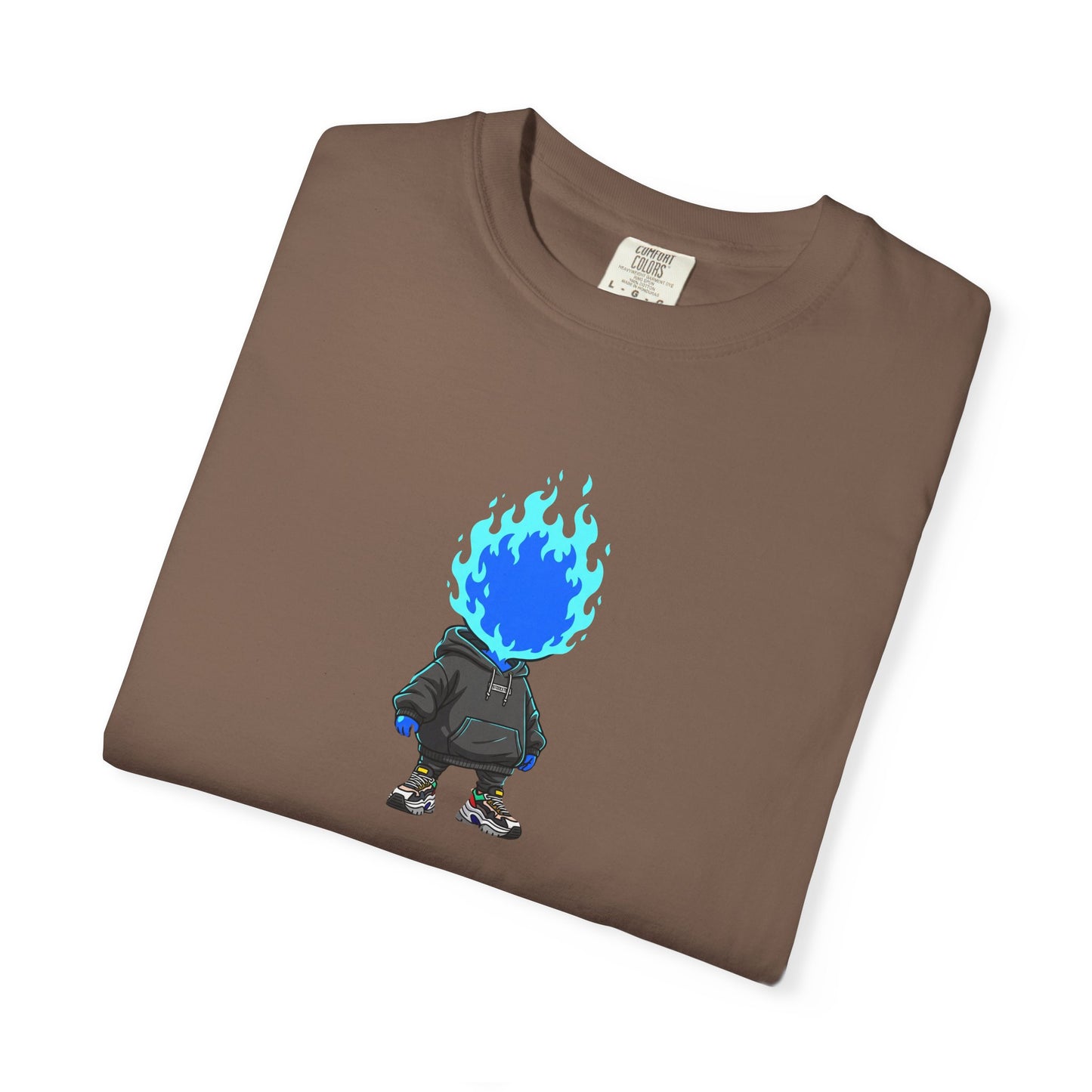 Chibi Hype Oversized T-Shirt – Blue Flame