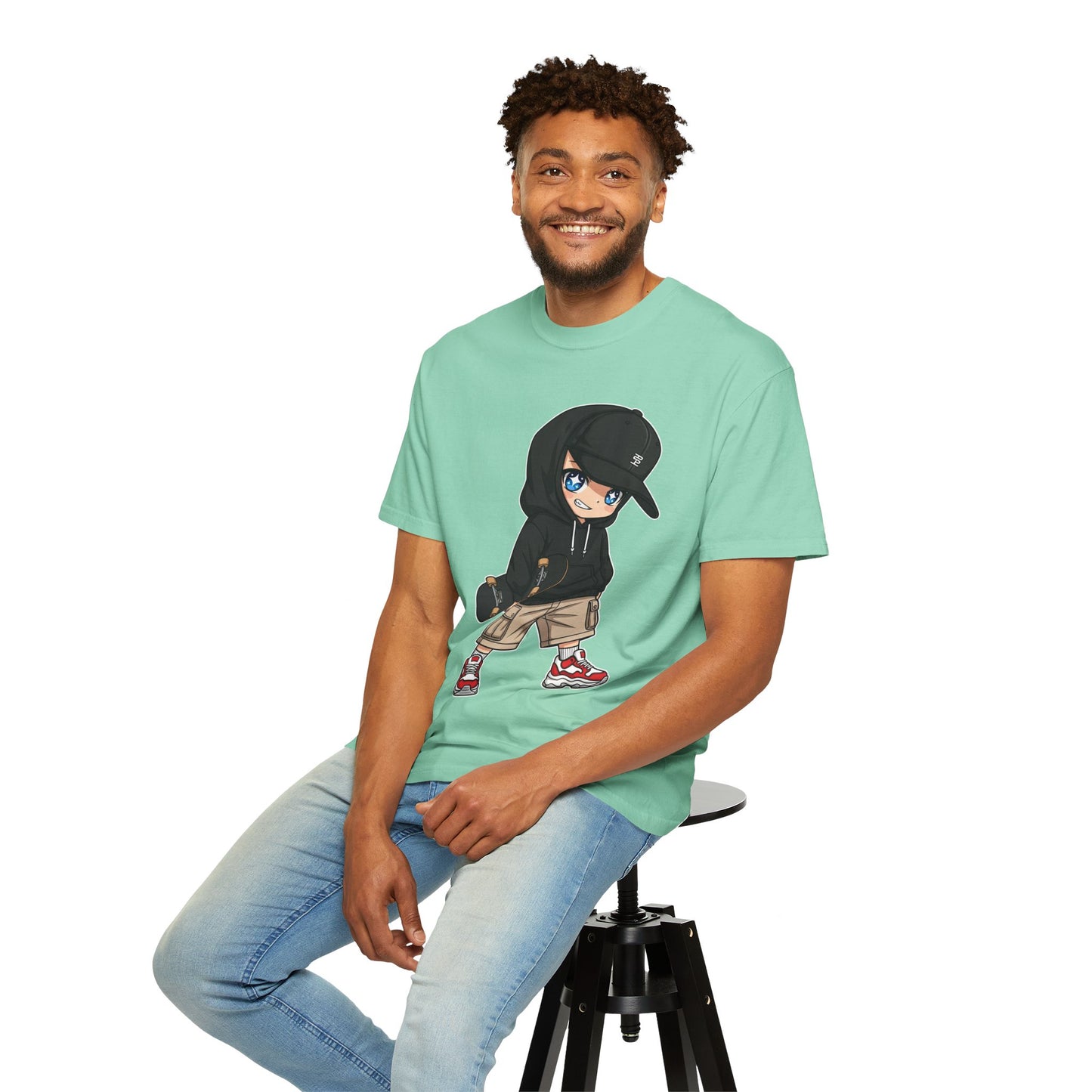 Chibi Hype Oversized T-Shirt – Chibi Skater Boy