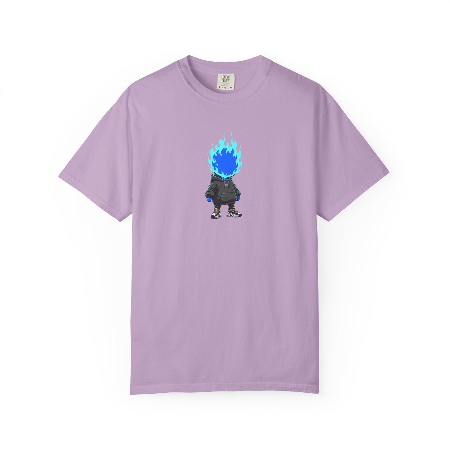 Chibi Hype Oversized T-Shirt – Blue Flame