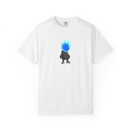 Chibi Hype Oversized T-Shirt – Blue Flame