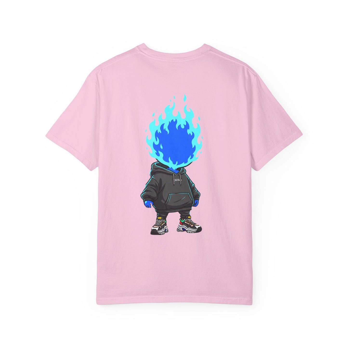 Chibi Hype Oversized T-Shirt – Blue Flame