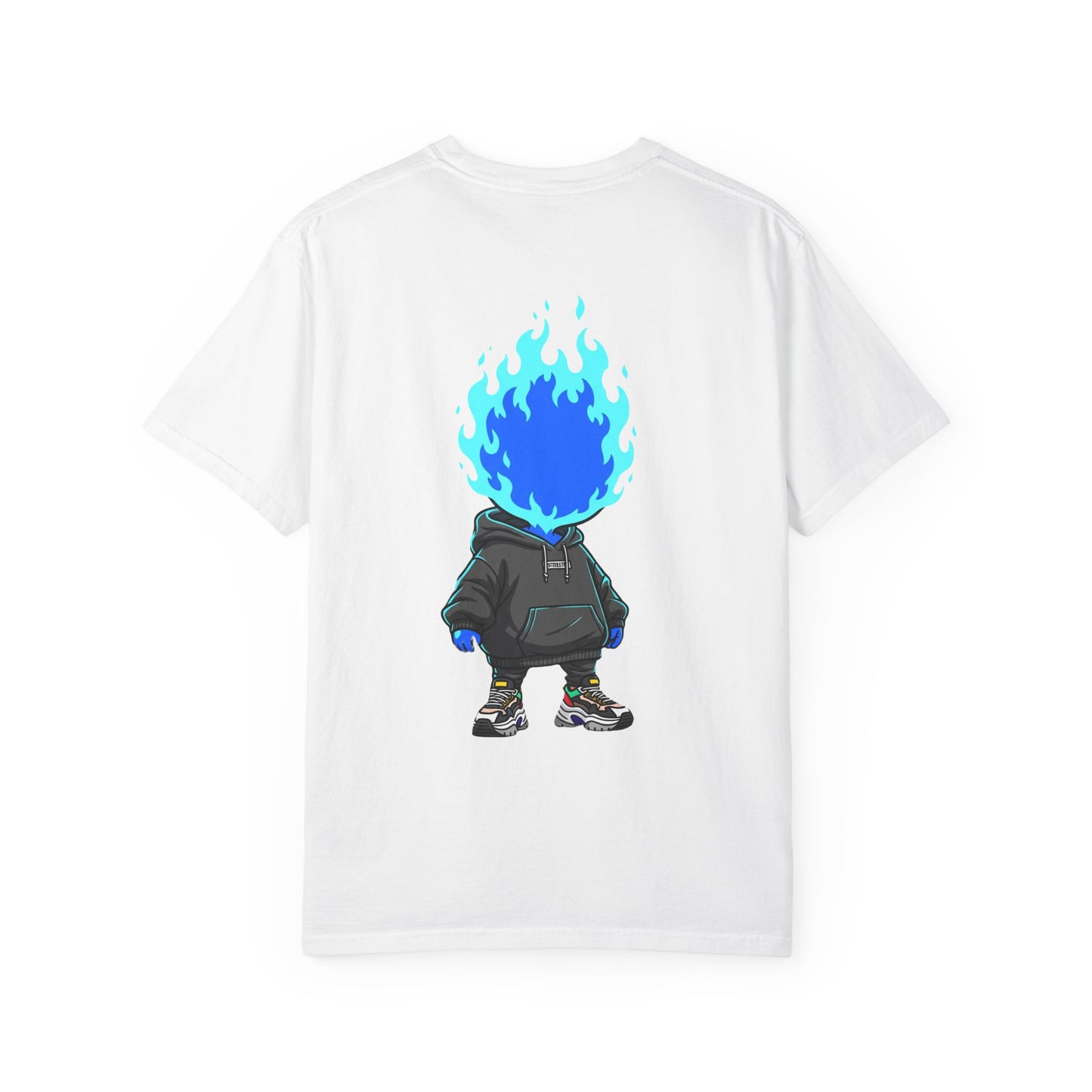 Chibi Hype Oversized T-Shirt – Blue Flame